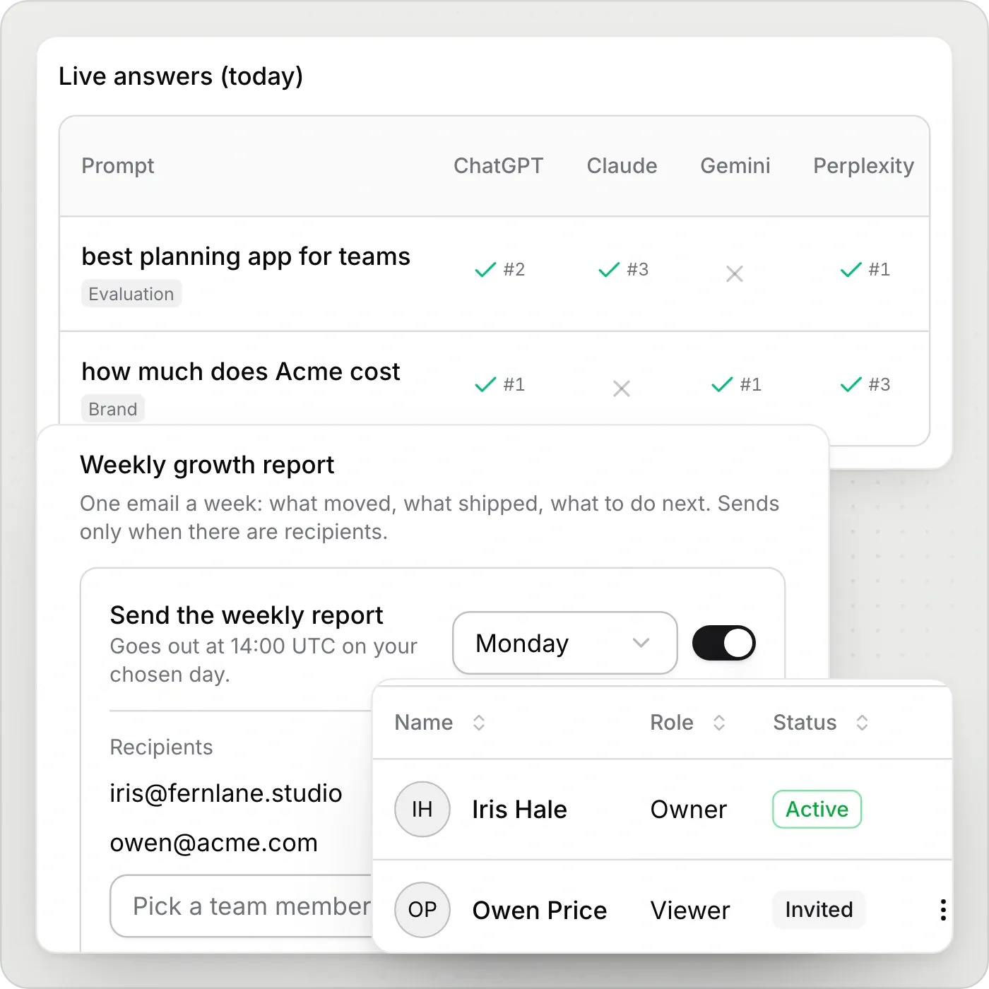 <p>AI search becomes a service you can sell and report on.</p>