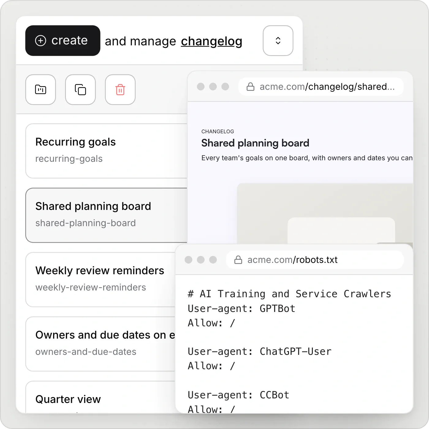 <p>The site grows with the company, on the same platform.</p>