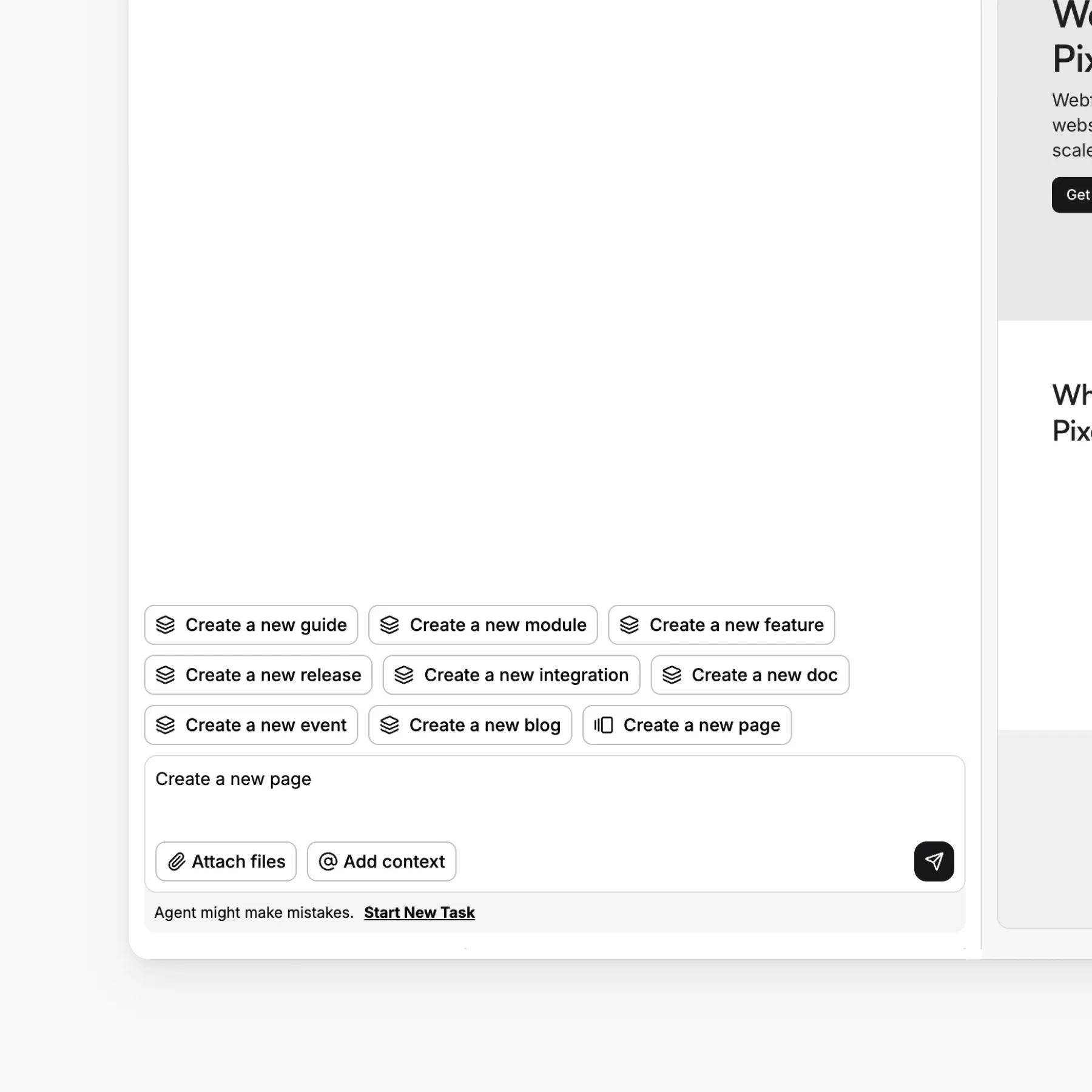Let AI choose and write the next section