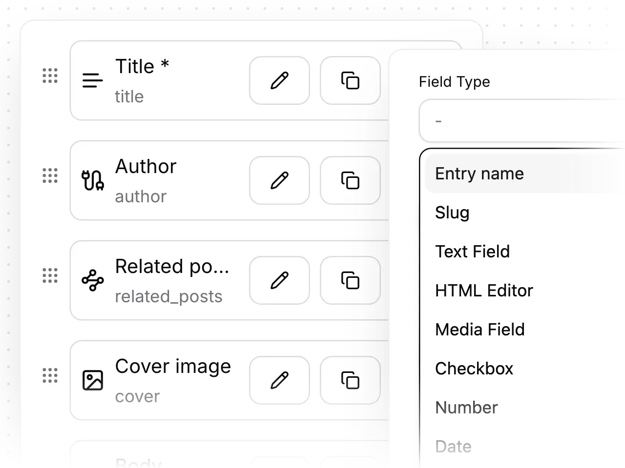 Collections with your own fields
