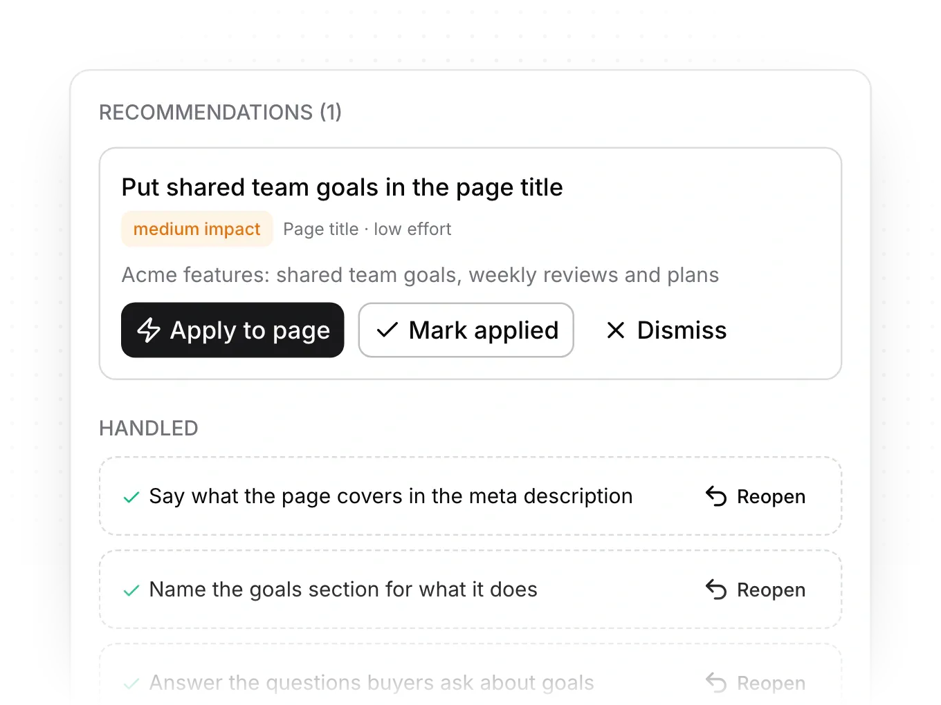 Research and audits, built in